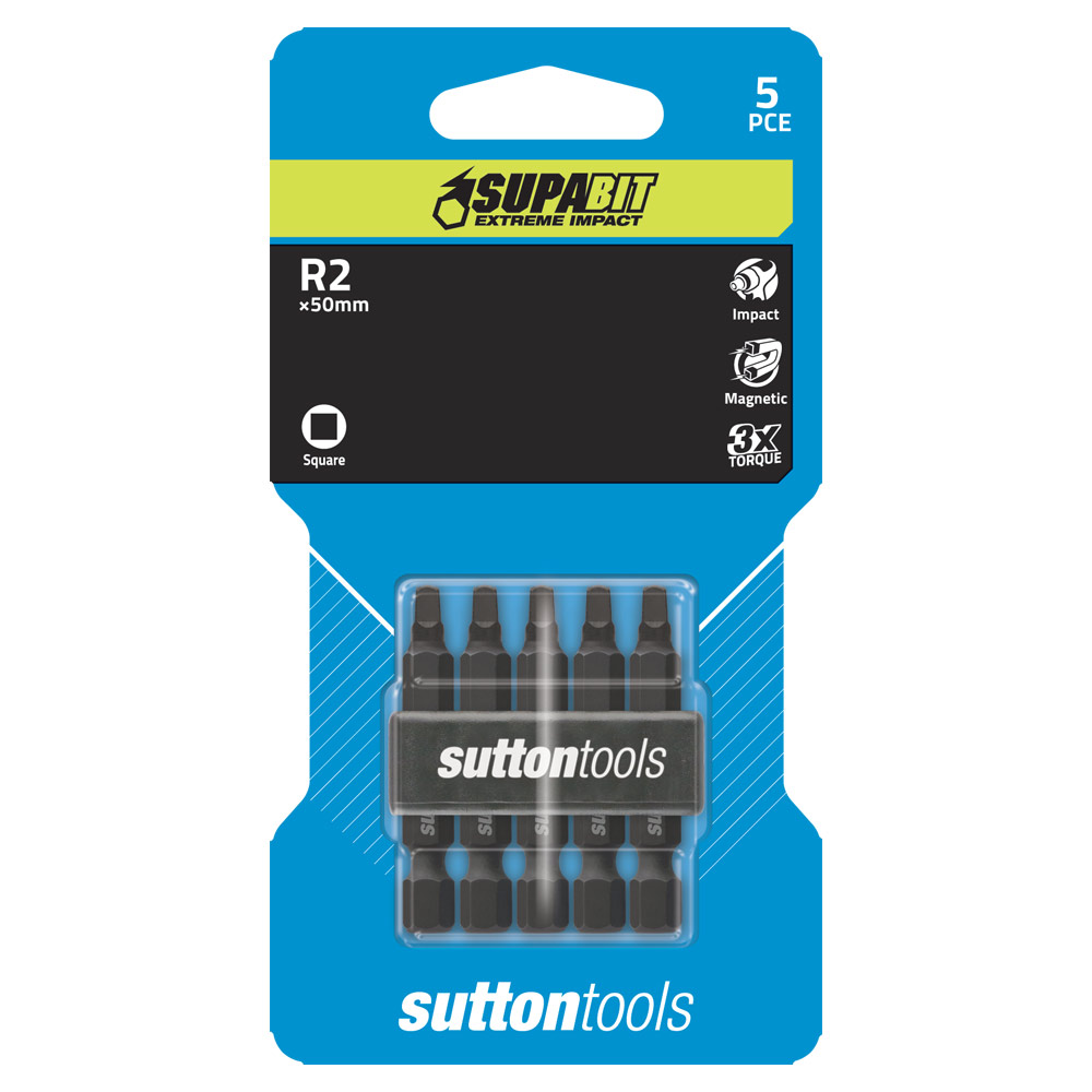 SUTTON SQ2 X 152MM SUPABIT 5PCE 